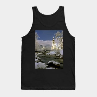 Ramsau Church in Winter Tank Top